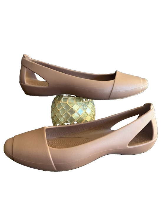 CROCS Shoes - Crocs Sienna Ballet Flats W9 Mauve Taupe Brown Slip On Comfort Shoes 202811